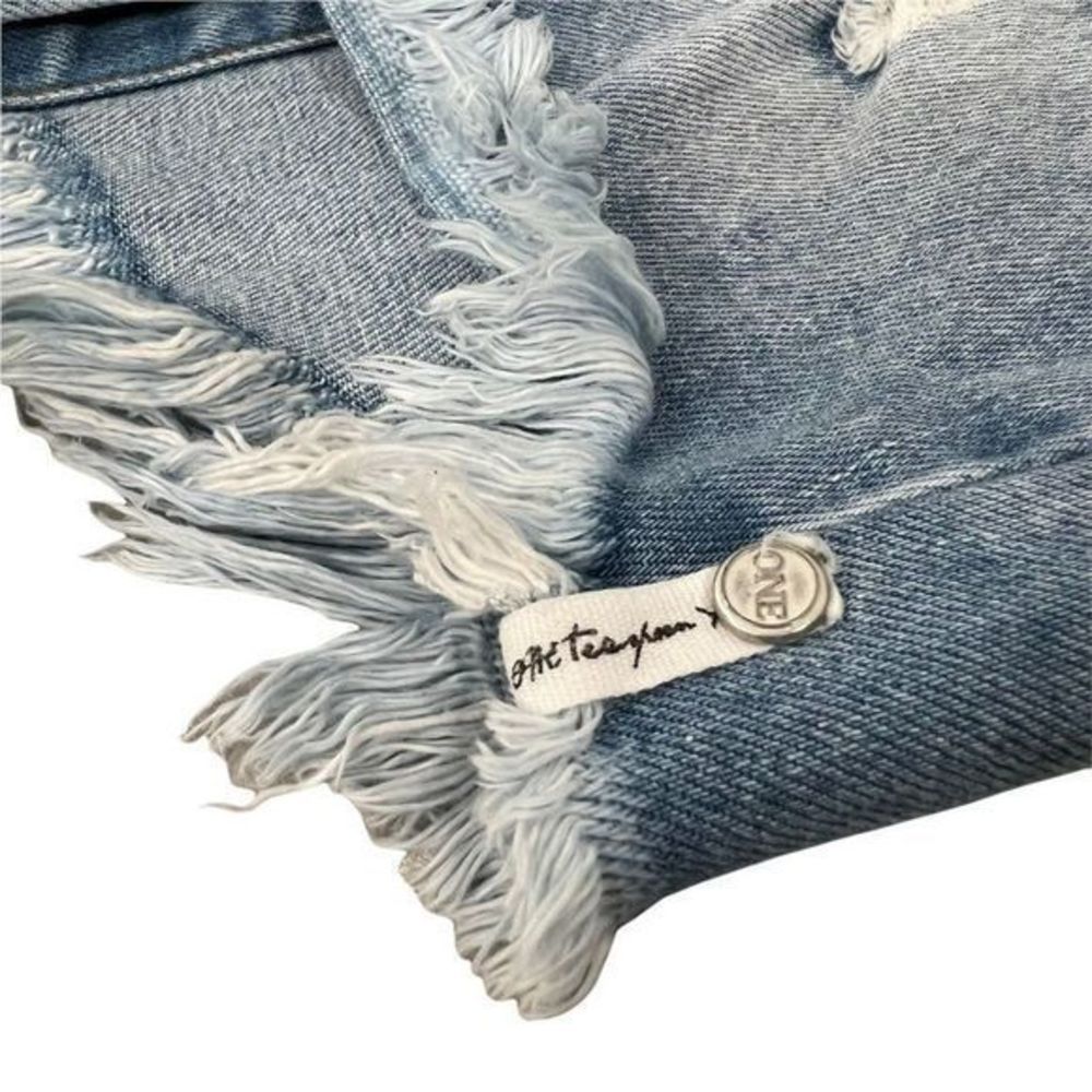 One Teaspoon High Waist‎ Skirt 23 Long Rise Super Fitted Distressed Jean - Picture 6 of 9